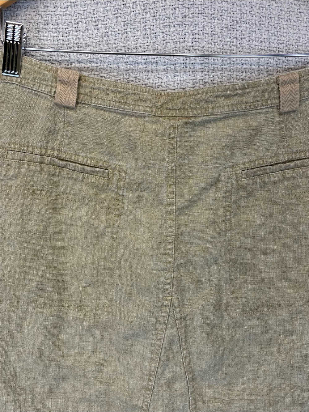 J. Jill 100% Linen Skirt Women’s Plus 18 Beige Khaki Casual Summer Minimalist - Picture 5 of 8